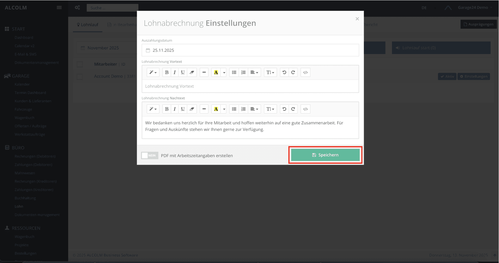 Text bearbeiten